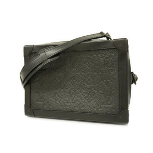 Louis Vuitton Monogram Taurillon Soft Trunk Shoulder Bag Black - Picture 1 of 10